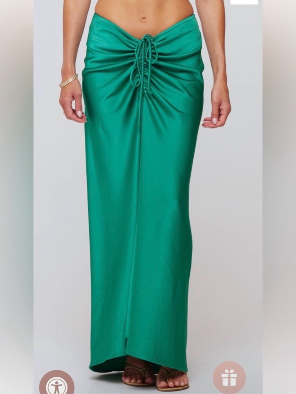 Reds Ziggy Maxi Skirt in green size XL